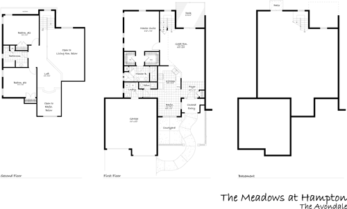 Site Plan drawing for Meadows at Hampton