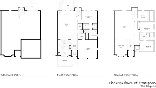 Site Plan drawing for Meadows at Hampton