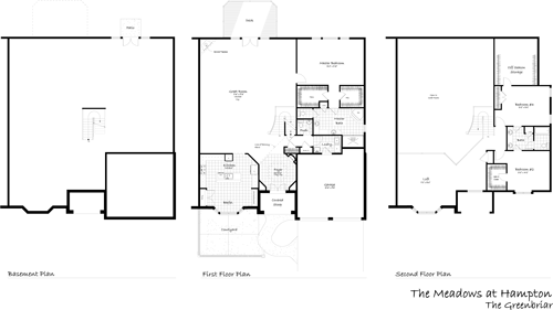 Site Plan drawing for Meadows at Hampton