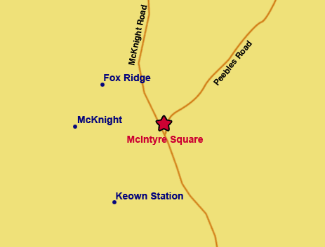 map of area around McIntyre Square